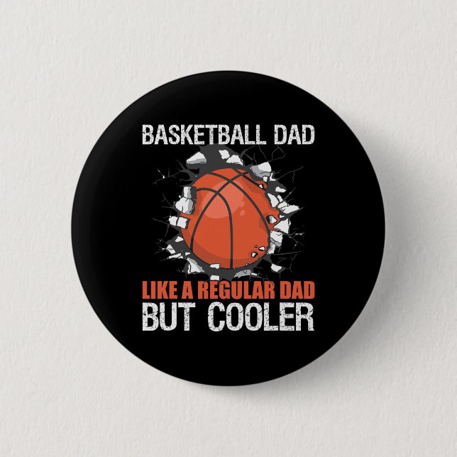 Bbyll Player Bysketbyll Dad  Button (Front)