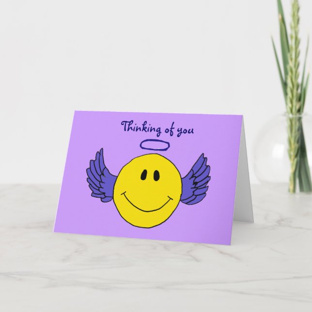 BC- Angel Face Thinking of you Card (Front)