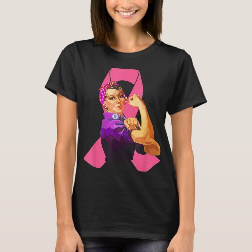 BC Awesome Rosie The Riveter We Can Do It Breast C T_Shirt