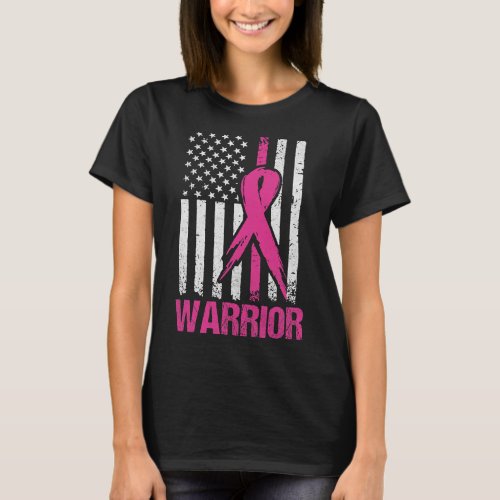 BC Breast Cancer Awareness Warrior Fighter Pink Ri T_Shirt