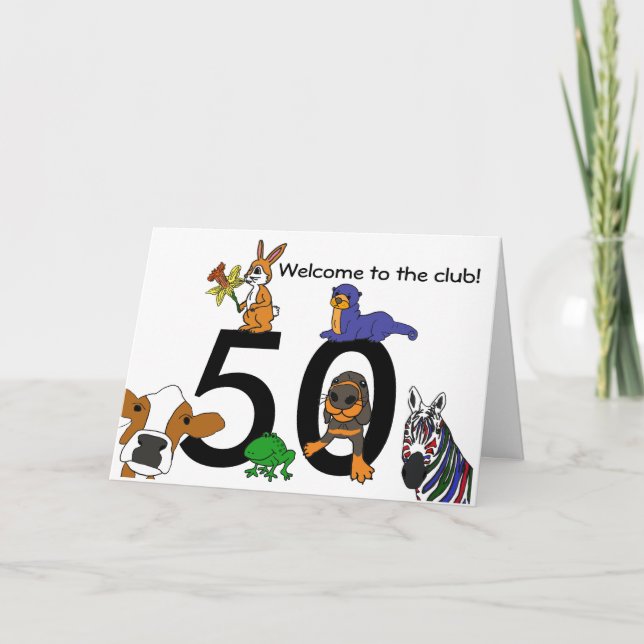 BC- Cute 50th Birthday Card (Front)
