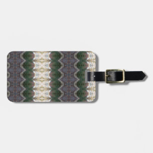 BC Fall Trees Ikat 9 Luggage Tag