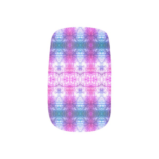 BC FT Ikat Pouf Too Miami Minx Nail Art (Left Thumb)