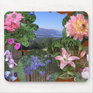 BC- Fun Floral Collage Mouse Pad