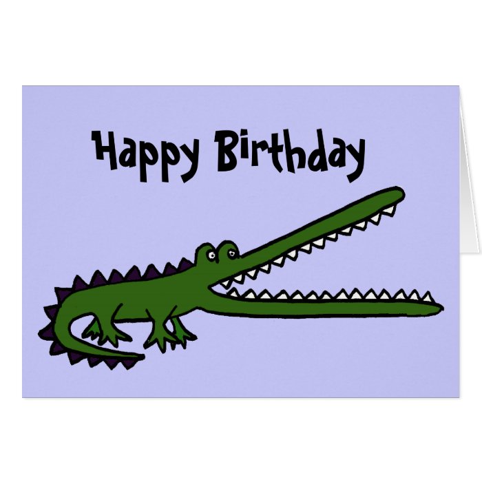 BC  Funny Crocodile Birthday Card