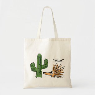 BC- Funny Porcupine and Cactus Bag