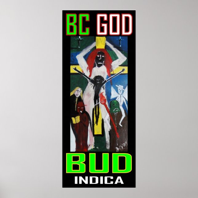 BC GOD BUD INDICA POSTER (Front)