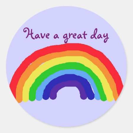 Bc- Have A Great Day Rainbow Sticker