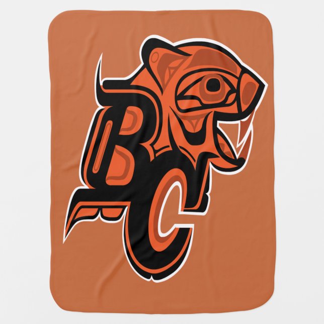 bc lions orange shirt day baby blanket (Front)