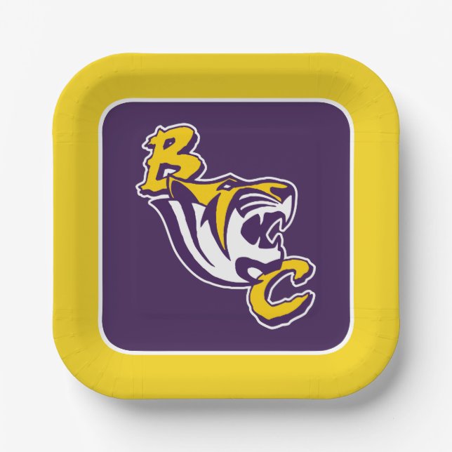 BC Tiger Paper Plates (Front)