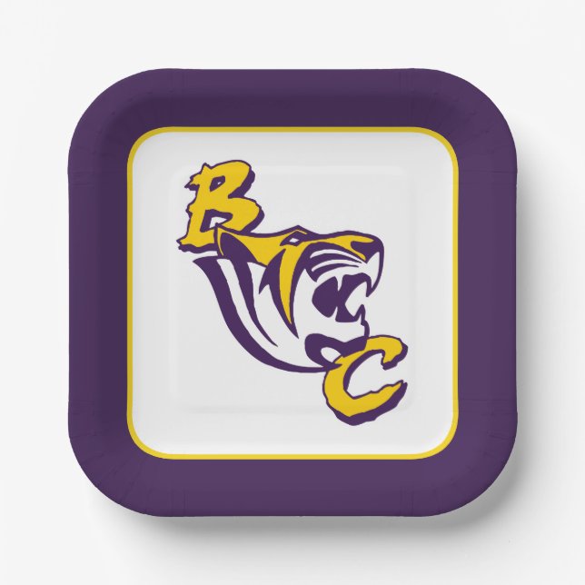 BC Tiger Paper Plates (Front)