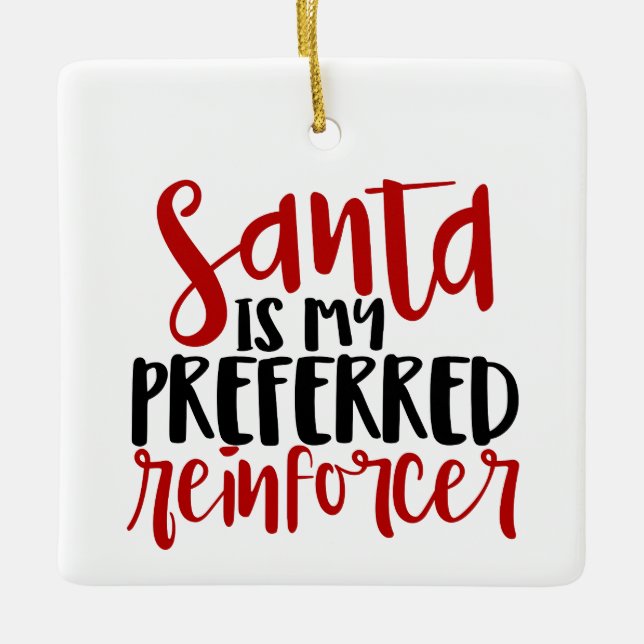 BCBA, BCBA gift, ABA, Behavior Tech, ABA Ceramic Ornament (Front)