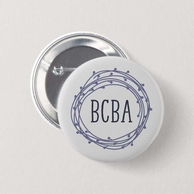 BCBA, Behavior Analyst, BCBA Button (Front & Back)