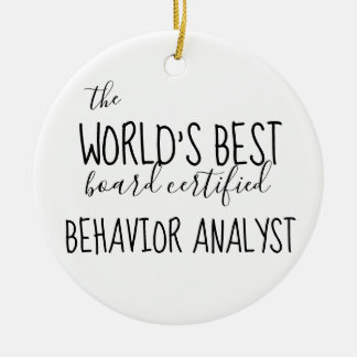 BCBA, Behavior Analyst, BCBA gifts, ABA Ceramic Ornament