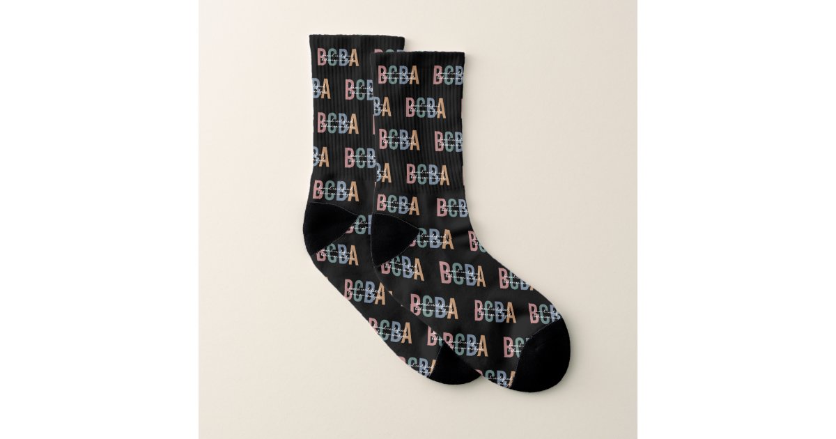 BCBA Board Certified Behavior Analyst Gifts Socks