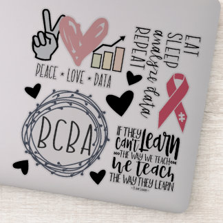 BCBA Stickers, behavior analyst stickers, aba Sticker