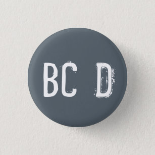 "BCD" Alphabet Collectible (#4) Pinback Button
