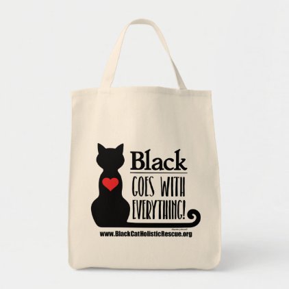 BCHR Black Goes With Everything! Grocery Tote