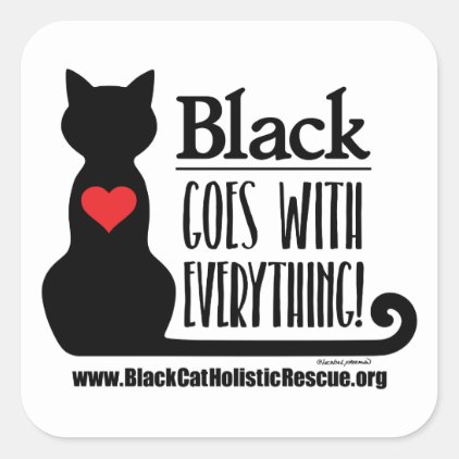 BCHR Black Goes With Everything! Stickers (x6)