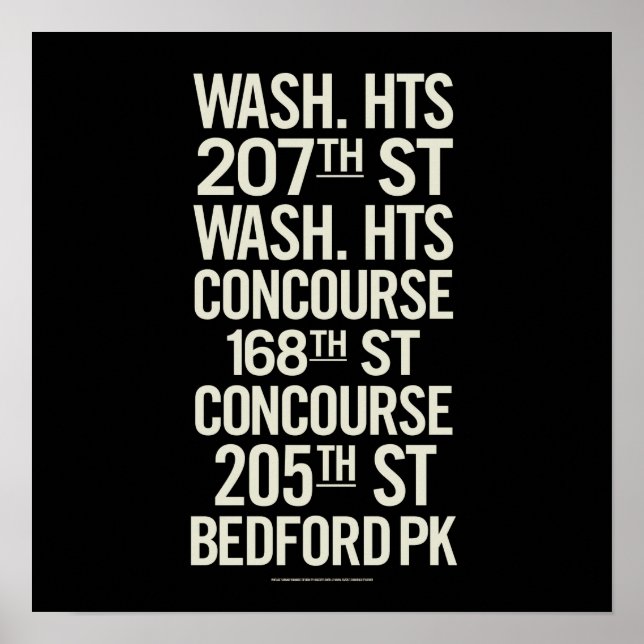 BCL Vintage Subway Signs (Front)