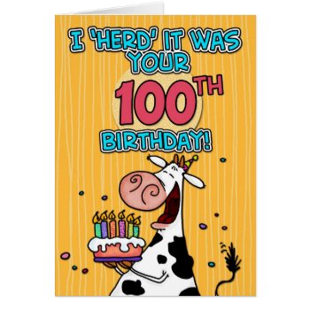 Bd Cow - 100 by cfkaatje at Zazzle