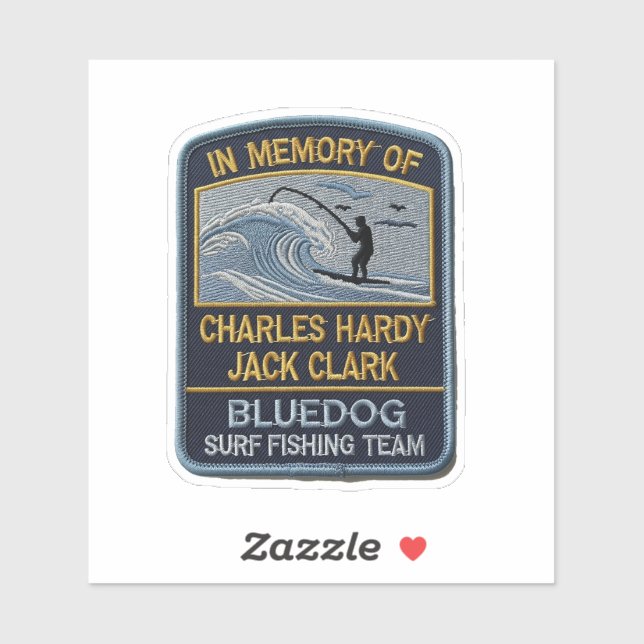 BD Memorial Custom-Cut Vinyl Sticker (Sheet)