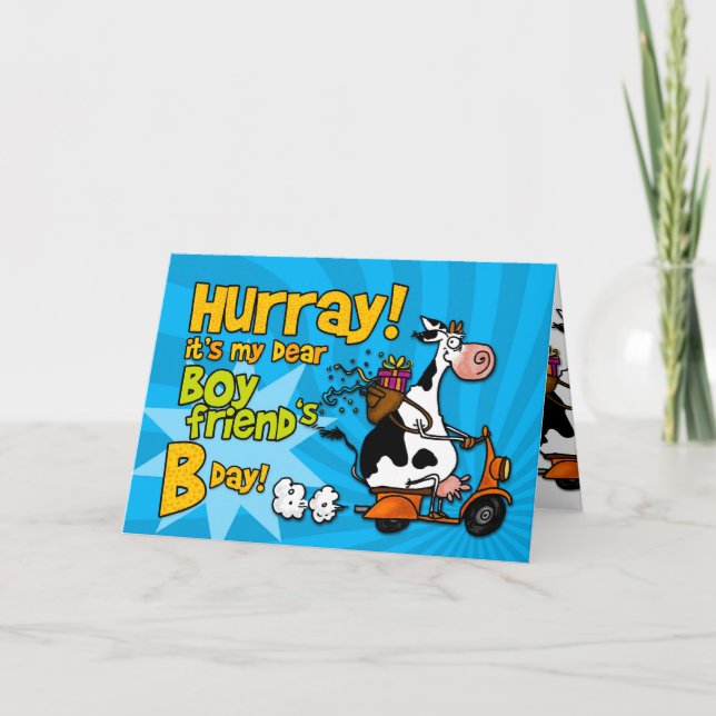 bd scooter cow - boyfriend card (Front)