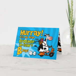 bd scooter cow - brother-in-law card