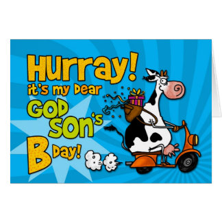 bd scooter cow - god son cards