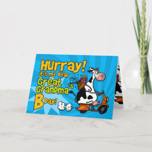 bd scooter cow - great grandma card