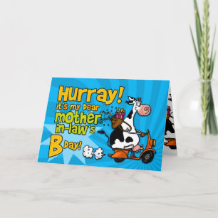 bd scooter cow - mother-in-law card