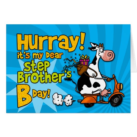 bd scooter cow - step brother cards (Front Horizontal)