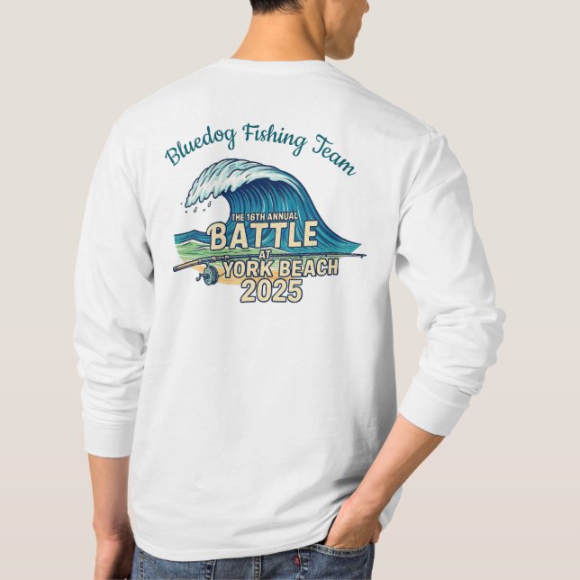 BD - TEAL LETTERING ON BACK T-Shirt (Back)