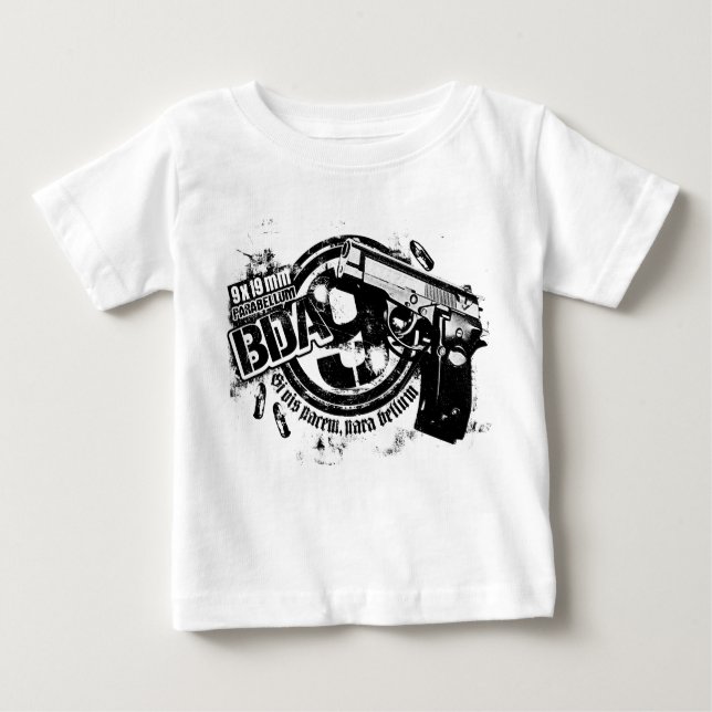 BDA 9 Baby Romper T-Shirt (Front)