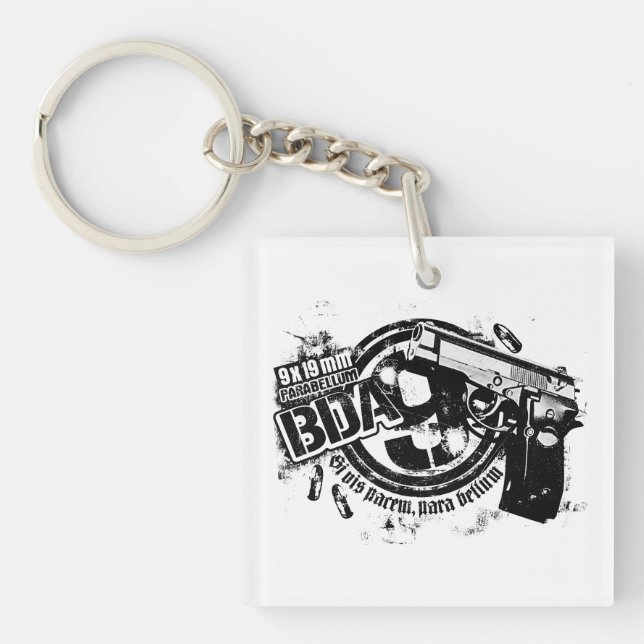 BDA 9 Keychain Acrylic Keychain (Front)