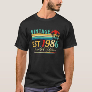 Bday 36 Year Old Vintage 1986 Limited Edition 36th T-Shirt