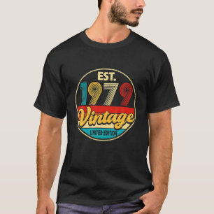 Bday 43 Year Old Vintage 1979 Limited Edition 43rd T-Shirt