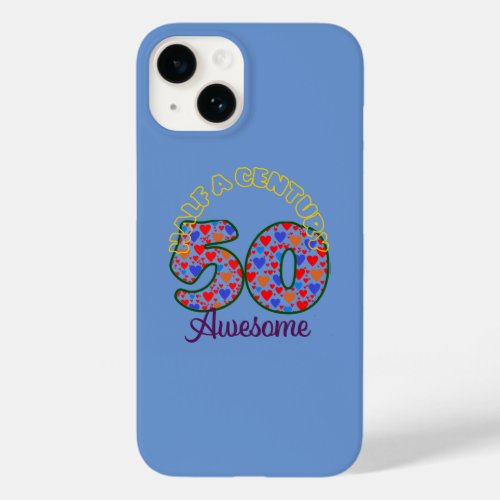 Bday t shirt 50 Case_Mate iPhone 14 case