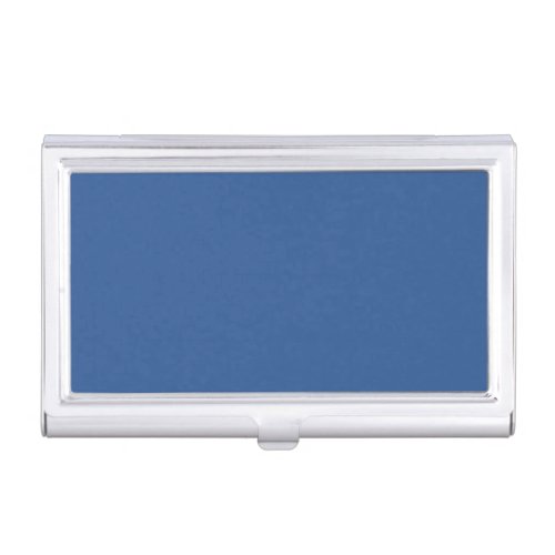  Bdazzled blue solid color  Business Card Case