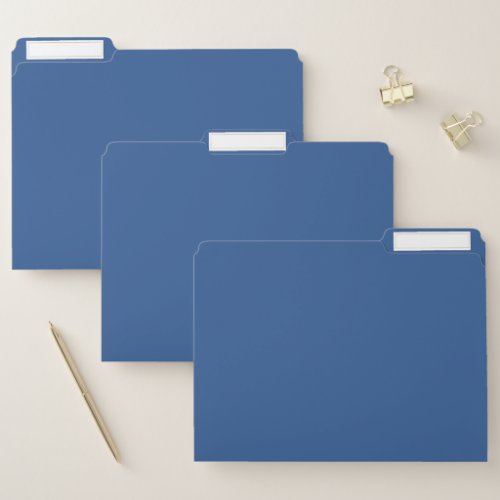  Bdazzled blue solid color  File Folder