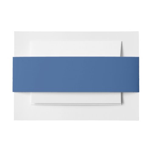  Bdazzled blue solid color  Invitation Belly Band