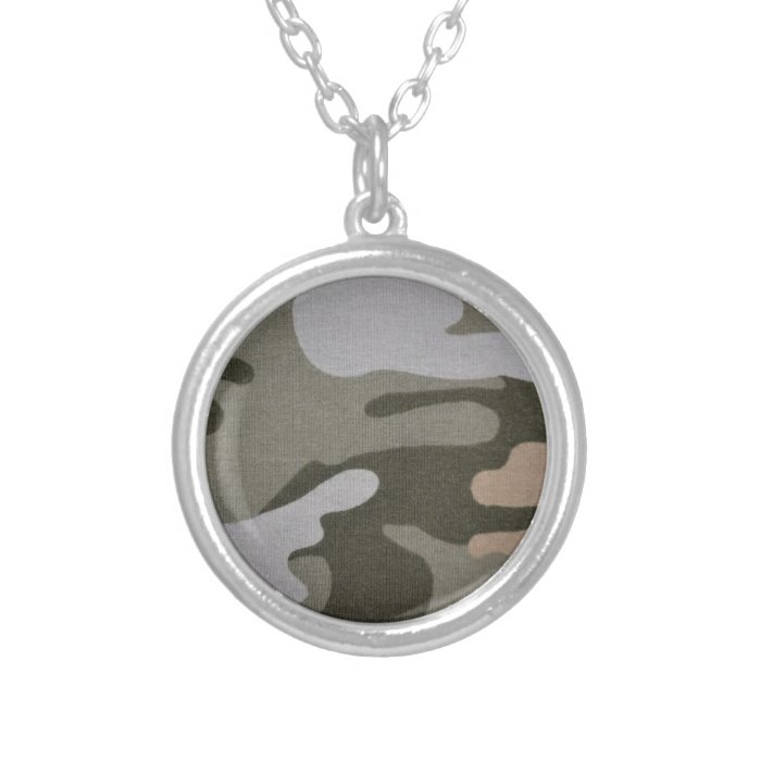 BDU Camouflage Military Pattern Peace Destiny Pendant