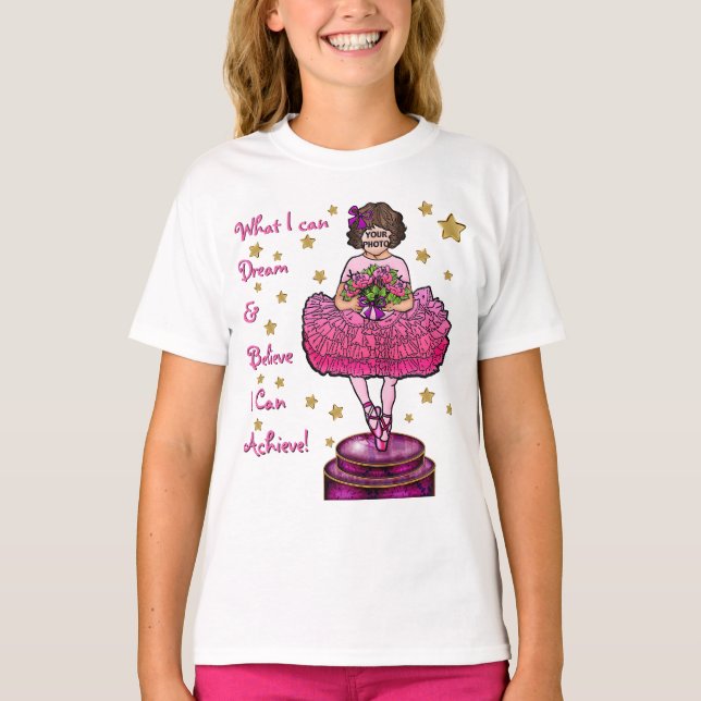 Be a Ballerina (Brunette) T-Shirt (Front)