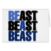 Be A Beast Cards (Front Horizontal)