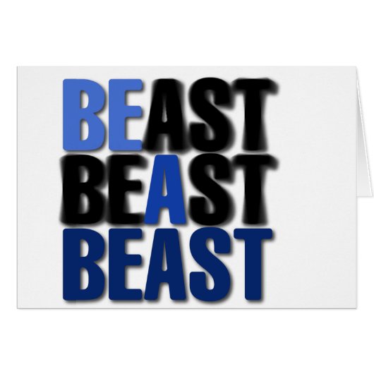 Be A Beast Cards (Front Horizontal)