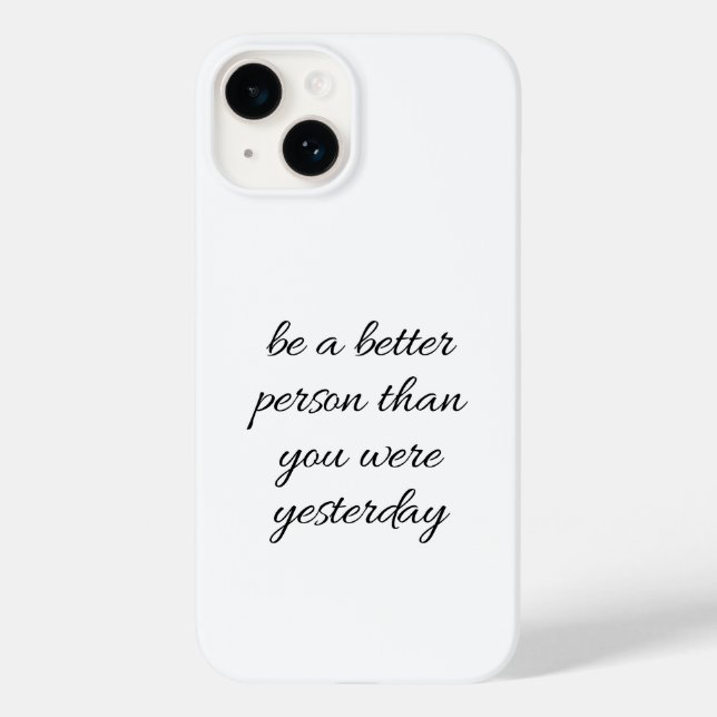 Be A Better Person iPhone Case (Back)