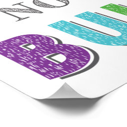 Be A Buddy Not A Bully Classroom Anti Bully Poster | Zazzle