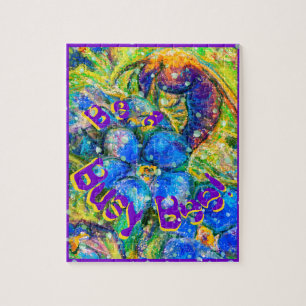 Be a Busy Bee: An Insect & Forget-me-not Flowers Jigsaw Puzzle