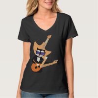 Be a Cat That is Cool Playing Guitar Abstract