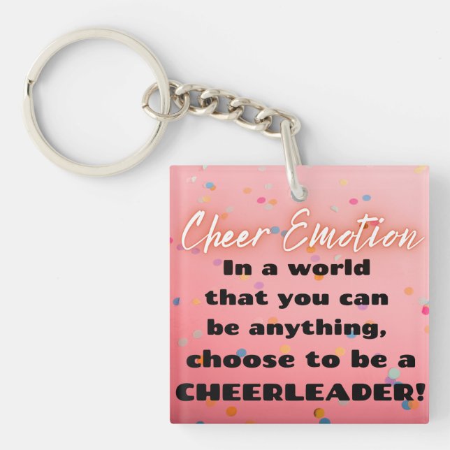 Be a Cheerleader Keychain (Front)